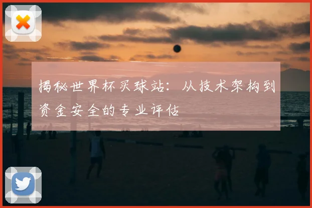 揭秘世界杯买球站:从技术架构到资金安全的专业评估